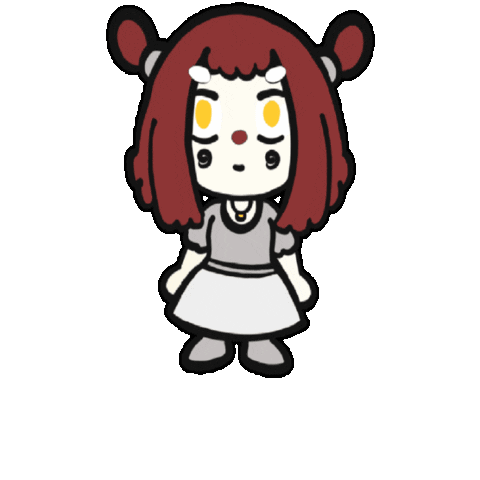 Happy Girl Sticker