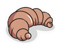 Breakfast Croissant Sticker