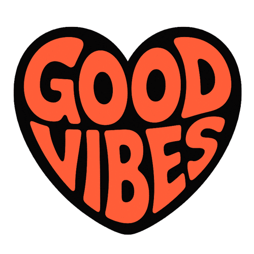 Good Vibes Love Sticker by MockoFun