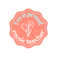 Music Education Heart Sticker by Courtney Woodward