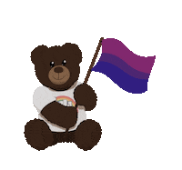 Pride Bear Sticker by BVK Students Hannover