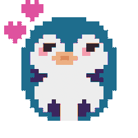 NKAtheOne love penguin pingwin penguin love Sticker
