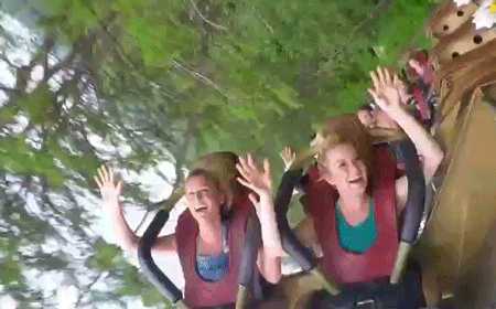 Screaming Roller Coaster GIF by I Love Kellie Pickler