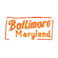 Charm City Neon Sticker by sophie shiff