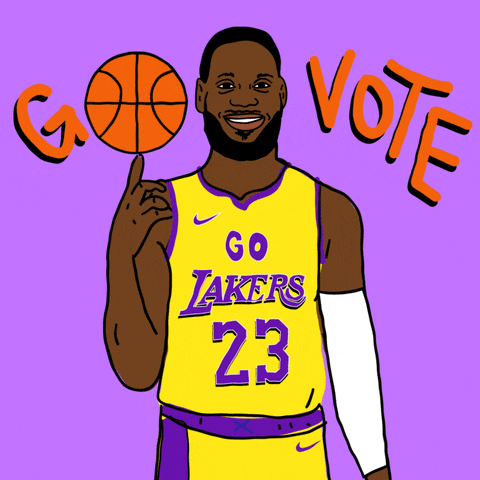 Los Angeles Basketball GIF by #GoVote