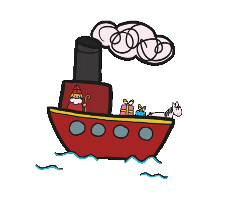 Christmas Vliegtuig Sticker