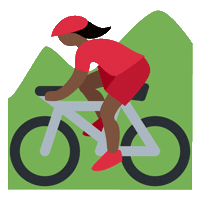 emojivid sports woman emoji bike Sticker