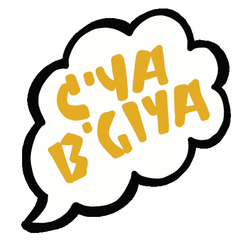 Speech Bubble Goodbye Sticker