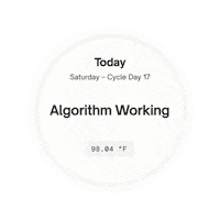 Green Day Algorithm Sticker by Natural Cycles