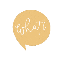 Lettering What Sticker