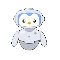 Artificial Intelligence Penguin Sticker by Pudgy Penguins