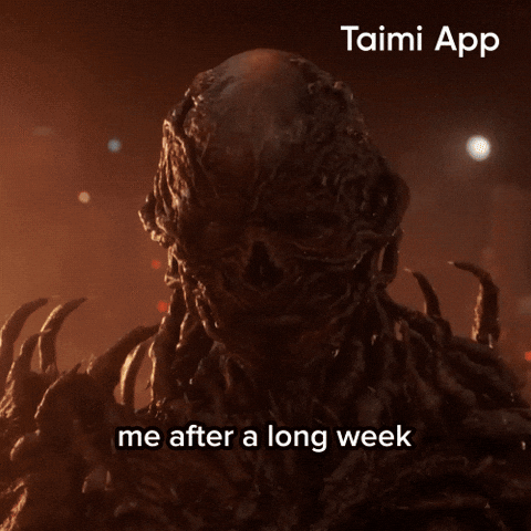 Stranger Things Long Week GIF by Taimi