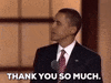 barack obama thank you GIF by Obama