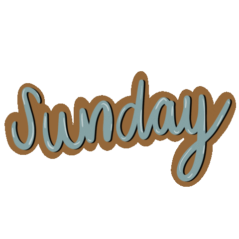Week Sunday Sticker by Mae Flora