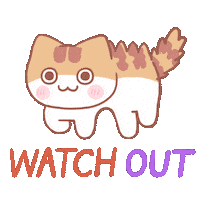 Warning Watch Out Sticker