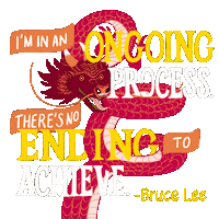 Chinese Dragon Sticker by Bruce Lee Foundation