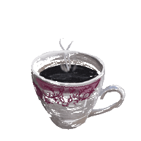 Coffee Fall Sticker