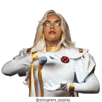 sotogrant marvel cosplay storm thunder Sticker