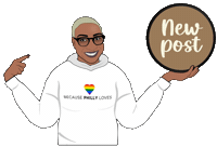 becausephillyislove love new post pride philly Sticker
