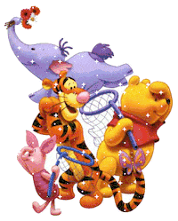 winnie the pooh friends STICKER