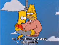 flying bart simpson GIF