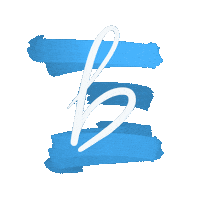 Sky Blue Letter Sticker