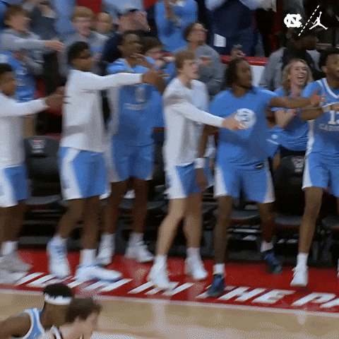 Lets Go Celebration GIF by UNC Tar Heels