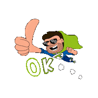 Superhero Ok Sticker by Transpress