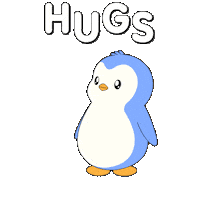 I Love You Hug Sticker by Pudgy Penguins