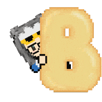 Pixel Letter Sticker