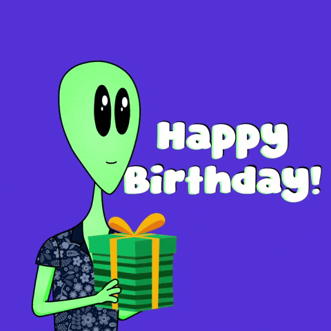 Happy Birthday Bday GIF by Lonely Aliens