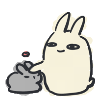 Loop Bunny Sticker by bunny_is_moving