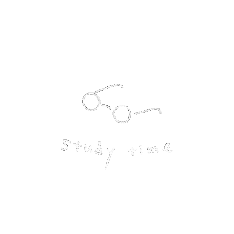 Glasses Study Sticker
