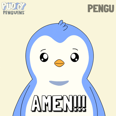 Can I Get An Amen Yes GIF by Pudgy Penguins