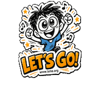 Lets Go Yes Sticker by International Society for Music Education