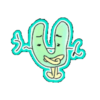 Illustration Hesitate Sticker