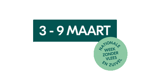 Vegetarisch Plantaardig Sticker by Nationale Week Zonder Vlees