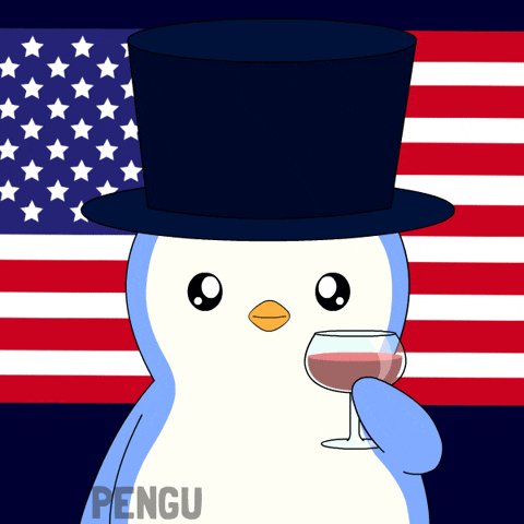 United States Party GIF by Pudgy Penguins
