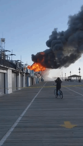 Fire Tears Through Ocean City Amusement Park