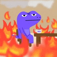 This Is Fine On Fire GIF by CoinGecko