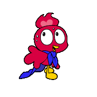 Shocked Chick Sticker