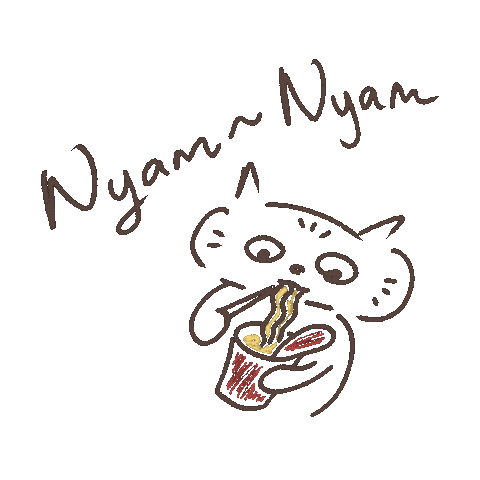 Hungry Cats Sticker