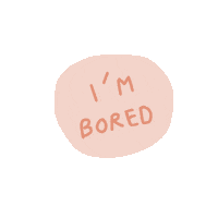 Bored Sticker