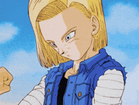 DB_Posts dragon ball z android 18 lazuli a18 GIF