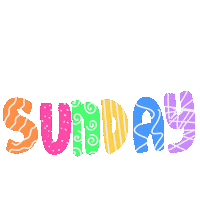 Bless Happy Sunday Sticker by Demic