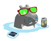 seat_slovensko dance music summer sunglasses Sticker