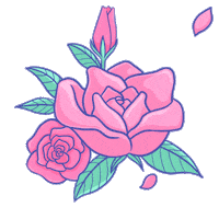 OandBofficial flower rose valentine ob Sticker
