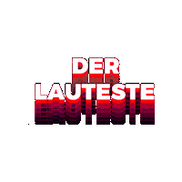 Der Lauteste Sticker by Max Vol