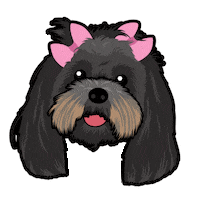 Black Dog Sticker by Neat Pets Mementos
