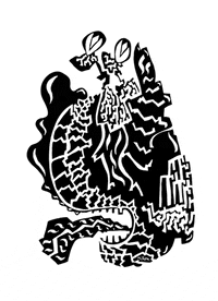 dark shape GIF by Miron